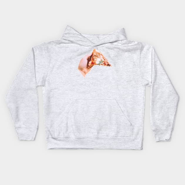 Pizza Slice Photo Art Kids Hoodie by Food Photography